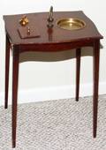 102403 MAHOGANY SMOKING STAND H 20