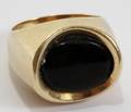 101453 14KT YELLOW GOLD  ONYX RING