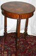 092457 MAITLAND SMITH WALNUT ROUND TABLE