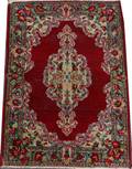 081447 PERSIAN KERMAN HAND WOVEN WOOL RUG