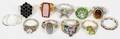 080404 STERLING SILVER  OTHER RINGS TWELVE
