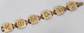 080395 SOUTH AFRICAN 8 KT YELLOW GOLD BRACELET L 7