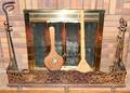 072486 FIREPLACE SET SEVEN PIECES