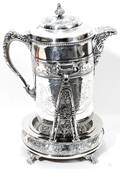 062476 HOMAN MFG CO SILVER PLATED WATER PITCHER 
