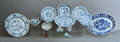 Thirteen pcs of Meissen blue onion china