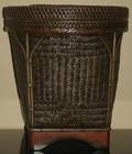 100496 FILIPINO WOVEN CANE STORAGE BASKETTABLE 20TH C