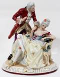 092492 CZECHOSLOVAKIA PORCELAIN FIGURAL GROUP