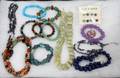 090474 HARD STONE STERLING  OTHER JEWELRY 17 PCS