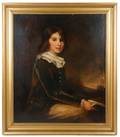 18th C British Portrait of Young Boy with Book