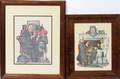 070485 NORMAN ROCKWELL PRINTS TWO 14 X 11