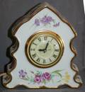 070464 PORCELAIN BOUDOIR CLOCK C1950 H 9 W 9