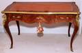 111036 LOUIS XV STYLE MARQUETRY  BRONZE ORMOLU DESK