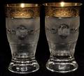 111024 MOSER SPLENDID GOLD GLASS TUMBLERS ELEVEN