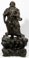 100015 BRONZE SCULPTURE OF A JAPANESE SAMURAI 22 H