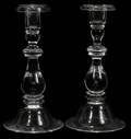 100061 STEUBEN CRYSTAL TEARDROP CANDLESTICKS 3