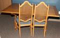 100030 THOMASVILLE OAK DINING ROOM TABLE  CHAIRS
