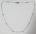 100052 14KT WHITE GOLD  42CT DIAMOND NECKLACE L 18
