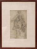 092008 FOLLOWER OF SIR ANTHONY VAN DYCK PENCIL DRAWING