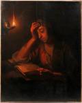 092007 FOLLOWER OF PETRUS VAN SCHENDEL OIL ON CANVAS