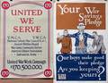 090016 WWI BOND SAVINGS PLEDGE CAMPAIGN POSTERS TWO