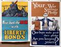 090015 WWI LIBERTY BONDS  SAVING STAMP POSTERS TWO