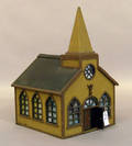 Painted church model