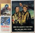 090031 WWII WAR BOND  ARMY AIR CORP POSTERS THREE