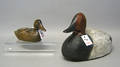 Two wooden duck decoys