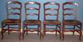 082051 COUNTRY FRENCH OAK CHAIRS MID 19TH C