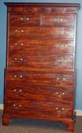 082047 GEORGE III MAHOGANY CHESTONCHEST C 1780