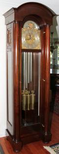 082045 HERSCHEDE HALL CLOCK CO GRANDFATHER CLOCK