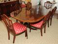 081019 BAKER FURNITURE CO MAHOGANY DINING TABLE 
