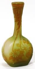 081012 GALLE CAMEO GLASS BUD VASE C 1925