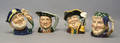 Four Royal Doulton toby mugs to include Henry VIII