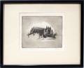 080047 EDWARD R GROVE LITHOGRAPH 4 X 5