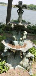 072044 BRONZE GARDEN FOUNTAIN 20TH C H CA 63