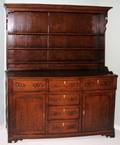 071019 ENGLISH OAK WELSH CUPBOARD 18TH C H 79 W 6