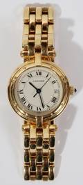 071032 CARTIER 18KT YELLOW GOLD LADYS VENDOME WRISTWA