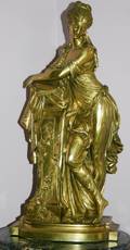070003 LOUIS KLEY BRONZE ALLEGORICAL SCULPTURE H 23
