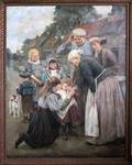 012084 19TH C EUROPEAN SCHOOL OIL ON CANVAS