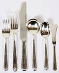 121098 TOWLE CANDLELIGHT STERLING FLATWARE SET
