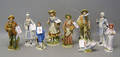 Four pair of bisque figures of men and women