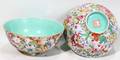 021099 CHINESE FAMILLE ROSE PORCELAIN BOWLS H 2 12