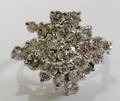 021084 18KT WHITE GOLD  DIAMOND CLUSTER RING