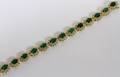 1633CT NATURAL EMERALD  10CT DIAMOND BRACELET
