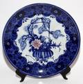 JAPANESE BLUE  WHITE PORCELAIN CHARGER