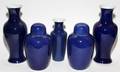 CHINESE BLUE GLAZED PORCELAIN GINGER JARS 
