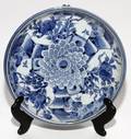 CHINESE BLUE  WHITE PORCELAIN BOWL 19TH C