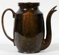 011108 GEORGE OHR 18571918 POTTERY COFFEE POT