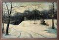 022064 W GATES OIL ON CANVAS WINTER LANDSCAPE